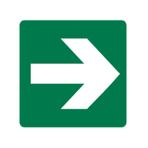 Sign - Directional Arrow 15cm on Plastic